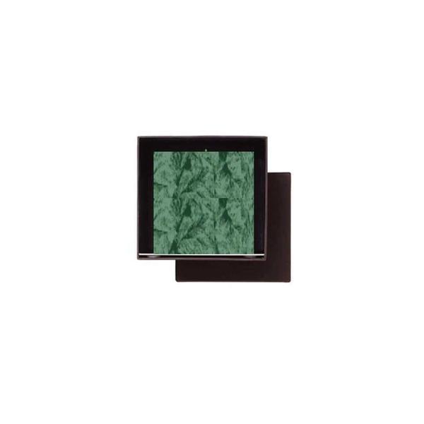 Set Cadou Lumanare Decorativa cu Suport Otel Inox Amabiente Kubus 16438 Ivy Edera Verde