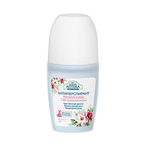 Deodorant antiperspirant cu extracte de magnolie si trandafir zelenaya apteka, 50ml