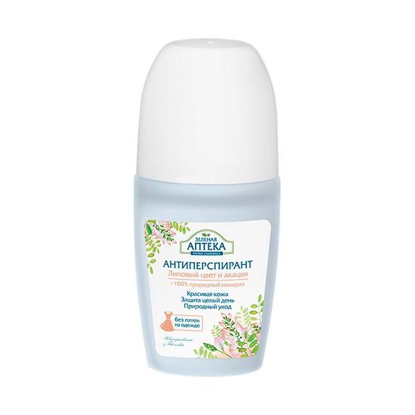 Deodorant antiperspirant cu extracte de flori de tei si salcam zelenaya apteka, 50 ml