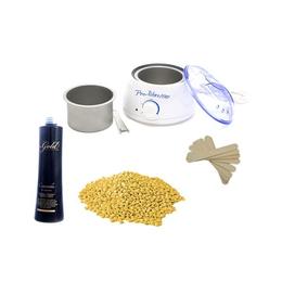 Kit de epilat Incalzitor + ceara granule miere nr 01 - Miley