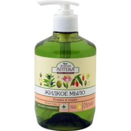 Sapun lichid cu extracte de masline si goji zelenaya apteka, 460ml