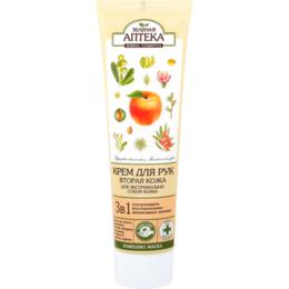 Crema intensiva 3 in 1 pentru maini uscate - nutritie, regenerare, protectie, zelenaya apteka, 100ml