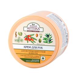 Crema nutritiva pentru maini uscate cu uleiuri de cocos si catina zelenaya apteka, 300ml