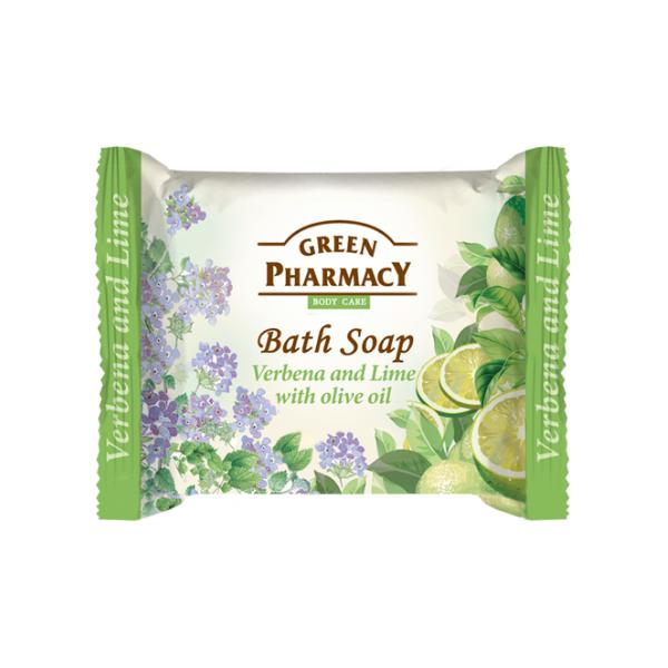 Sapun cu Ulei de Masline si Extracte de Verbina si Lime Zelenaya Apteka, 100g