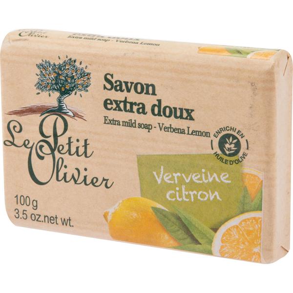 Sapun Vegetal cu Extracte de Verbina si Lamaie Le Petit Olivier, 100g poza