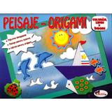 Peisaje-Origami (albastru) - Coloram, lipim si indoim, editura Aramis