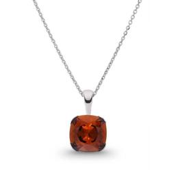 Colier Square Smoked Topaz - Queen Stone