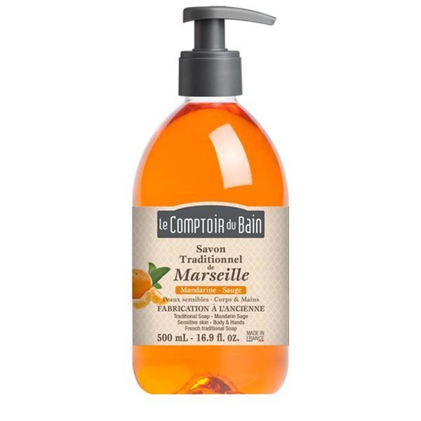 Le Comptoir du Bain Săpun de Marsilia Mandarine și Salvie 500ml