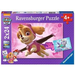 Puzzle patrula catelusilor, 2x24 piese - ravensburger 