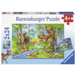 Puzzle animale padure, 2x24 piese - Ravensburger