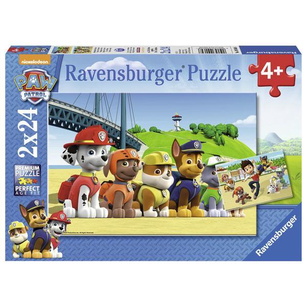 Puzzle patrula catelusilor, 2x24 piese - Ravensburger