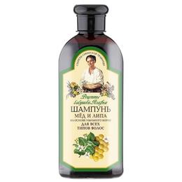 Sampon nutritiv cu miere si tei pentru toate tipurile de par retetele bunicii agafia, 350ml