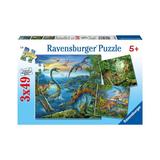 Puzzle farmecul dinozaurilor, 3x49 piese - Ravensburger 