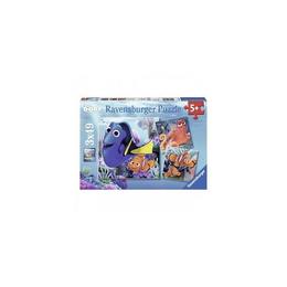 Puzzle in cautarea lui dory, 3x49 piese - ravensburger 