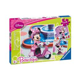 Puzzle minnie mouse in parc, 3x49 piese - ravensburger 
