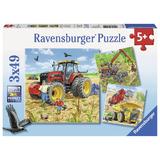 Puzzle masinarii, 3x49 piese - Ravensburger 