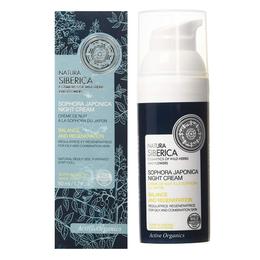 Crema Echilibranta si Regeneranta de Noapte pentru Ten Mixt si Gras Natura Siberica, 50ml