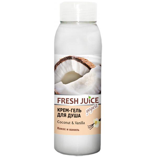 Gel de Dus Cremos cu Extracte de Cocos si Vanilie Fresh Juice, 300ml