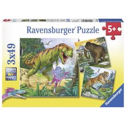 Puzzle dinozauri, 3x49 piese - ravensburger 