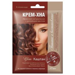 Vopsea crema vegetala henna fitocosmetic, castaniu, 50ml