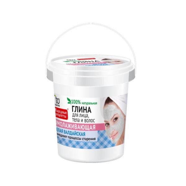 Argila Cosmetica Alba din Valday Gata Preparata cu Efect Rejuvenant Fitocosmetic, 155ml Fitocosmetic esteto.ro