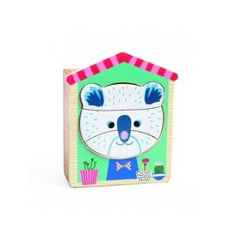Puzzle lemn djeco face mix - djeco