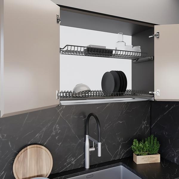 Scurgator, picurator vase, model Orion 701, din otel, pentru latime exterioara corp 600 mm, finisaj grafit
