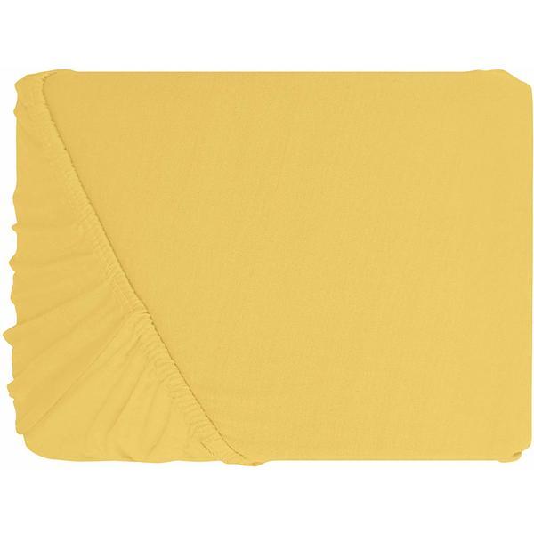 Cearceaf de pat cu elastic,Patru Anotimpuri, 100% bumbac 180x200, galben