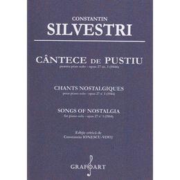 Cantece de pustiu pentru Pian solo opus 27 Nr.1 - Constantin Silvestri, editura Grafoart