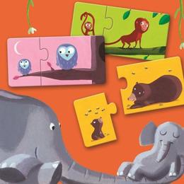 Puzzle duo mama şi puiul - djeco