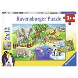 Puzzle zoo, 2x12 piese - Ravensburger