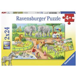 Puzzle zi la zoo, 2x24 piese - Ravensburger
