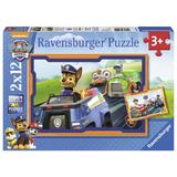 Puzzle patrula catelusilor in actiune, 2x12 piese - Ravensburger