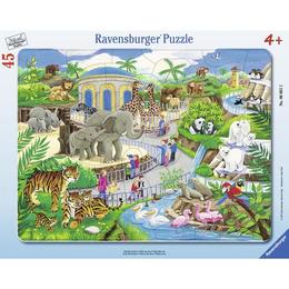 Puzzle vizita la zoo, 45 piese - ravensburger