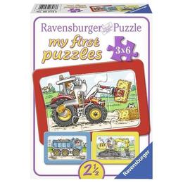 Puzzle utilaje, 3x6 piese - ravensburger