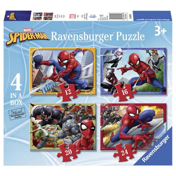 Puzzle spiderman, 12/16/20/24 piese - ravensburger