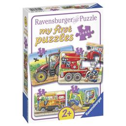Primul meu puzzle utilaje agricole, 2/4/6/8 piese - ravensburger