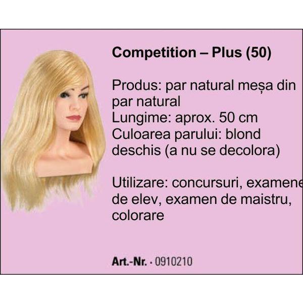 Manechin Professional Cu Par 100 Natural Bergmann Competion Plus