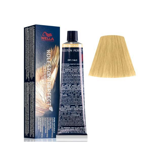 Vopsea Crema Permanenta - Wella Professionals Koleston Perfect ME+ Pure Naturals, nuanta 8/0 Blond Deschis Natural