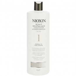 Balsam par fin natural cu aspect subtiat - nioxin system 1 scalp revitaliser conditioner 1000 ml