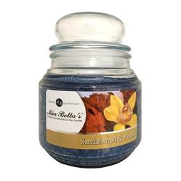 Lumanare parfumata sandalwood vanilla, mia bella's, 454 g