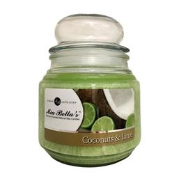Lumanare parfumata coconuts lime, mia bella's, 454 g