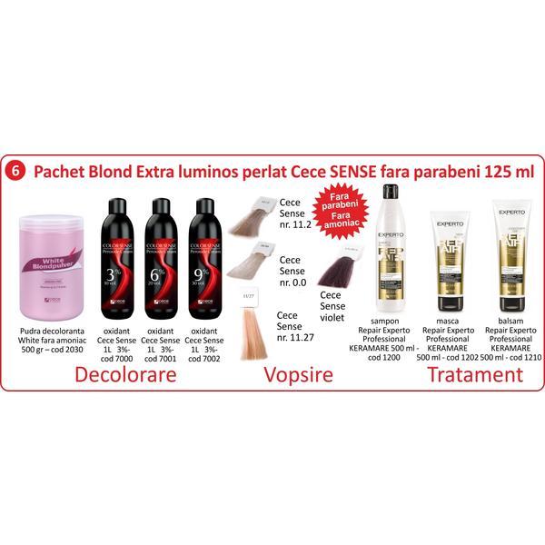 Pachet promo vopsire par - Blond extra luminos perlat - Cece of sweden Sense fara Parabeni Professional