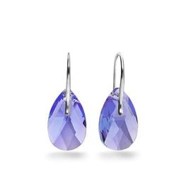 Cercei pear wire tanzanite