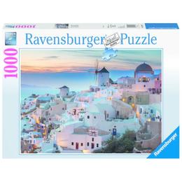 Puzzle noaptea in santorini, 1000 piese - Ravensburger