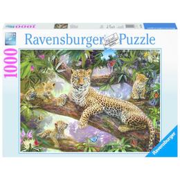 Puzzle familie de leoparzi, 1000 piese - ravensburger