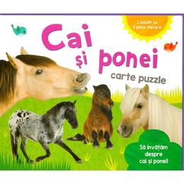 Cai si ponei. carte puzzle, editura flamingo