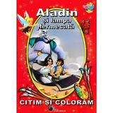 Aladin si lampa fermecata - citim si coloram