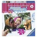 Puzzle masha si ursul, 12 piese rezistente la apa - Ravensburger