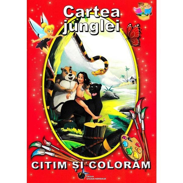 Cartea junglei - citim si coloram